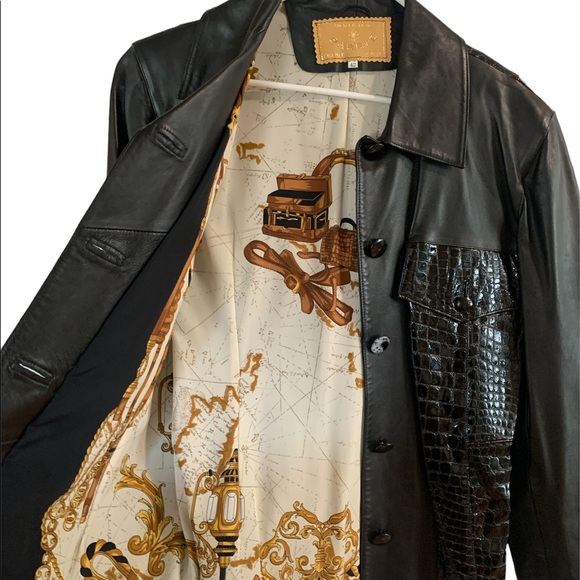 High Fashion Paris leather jacket from Italy size 42